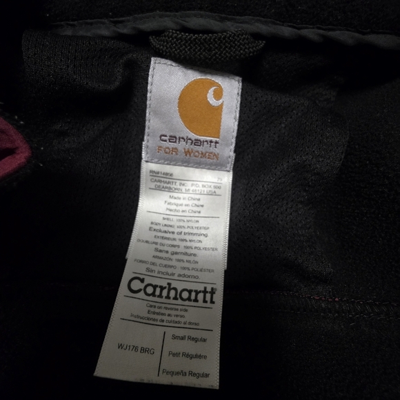 Carhartt Womens Soft Shell Jacket Size Small - Picture 9 of 9